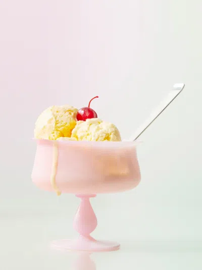 YALI GLASS HAND-BLOWN MURANO GLASS ICE CREAM SUNDAE SERVING BOWL