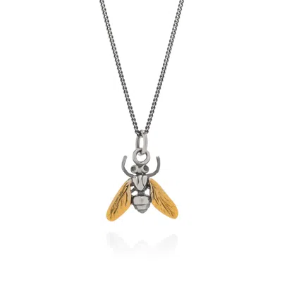 YASMIN EVERLEY JEWELLERY WOMEN'S SILVER GILDED HOVERFLY NECKLACE