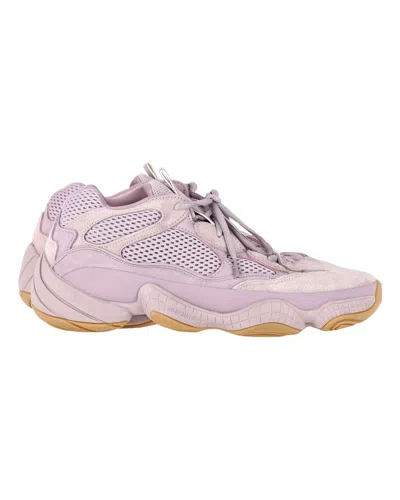 YEEZY ADIDAS X YEEZY 500 SOFT VISION SNEAKERS IN PASTEL PURPLE SUEDE