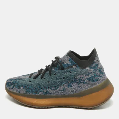 YEEZY X ADIDAS MULTICOLOR KNIT FABRIC BOOST 380 COVELLITE SNEAKERS SIZE 40