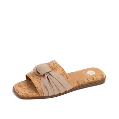 YELLOW BOX WOMEN'S KIMIA SLIDE SANDAL IN CORK