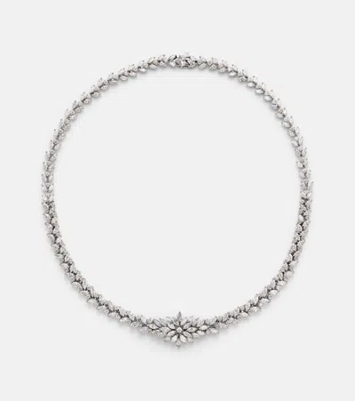 YEPREM Y-COUTURE 18KT WHITE GOLD CHOKER WITH DIAMONDS