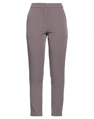 YES ZEE BY ESSENZA YES ZEE BY ESSENZA WOMAN PANTS GREY SIZE L POLYESTER, ELASTANE