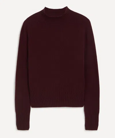 YMC YOU MUST CREATE YMC WOMEN'S BRYTER BURGUNDY WOOL-CASHMERE JUMPER
