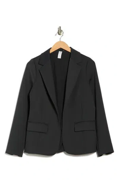 YOGALICIOUS YOGALICIOUS POWERMOVE NOTCH LAPEL SCUBA KNIT BLAZER