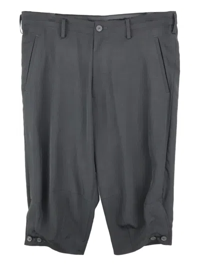 YOHJI YAMAMOTO BUTTONED-HEM SHORTS
