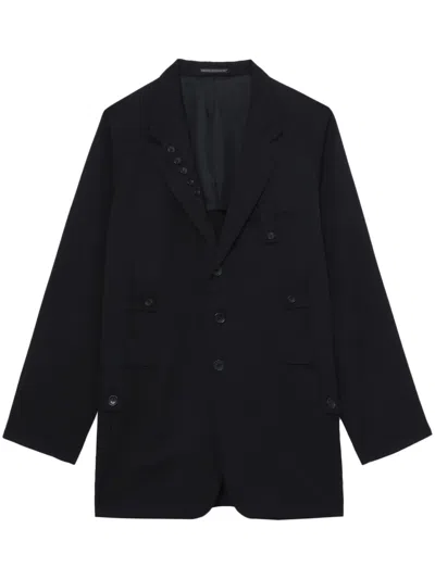 YOHJI YAMAMOTO SINGLE-BREASTED WOOL COAT