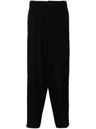 YOHJI YAMAMOTO WOOL TAPERED TROUSERS
