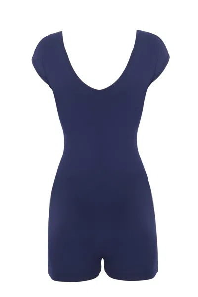 YORSTRULY WOMEN'S BLUE BALLET LEOTARD - INDIGO