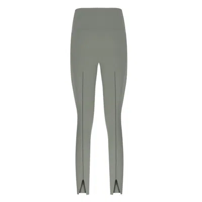 YORSTRULY WOMEN'S MERROW LEGGING - COLOUR SEAWEED GREEN - LEGGINGS WITH SLIT HEMS