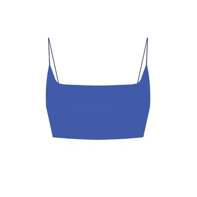 YORSTRULY WOMEN'S SKINNY BRA - COLOUR ELECTRIC BLUE - SPORTS BRALETTE WITH SPAGHETTI STRAPS
