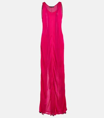 Y/PROJECT CHIFFON MAXI DRESS