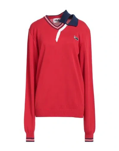 Y/PROJECT X FILA Y/PROJECT X FILA WOMAN SWEATER RED SIZE L COTTON