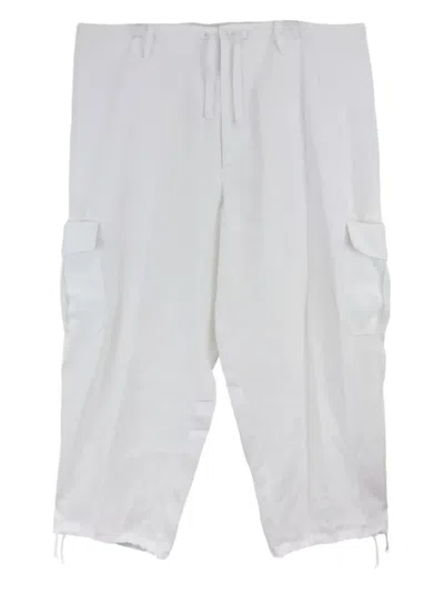 Y'S DRAWSTRING CARGO TROUSERS