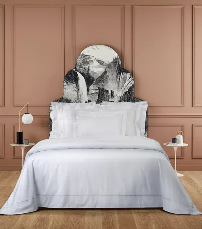 YVES DELORME ATHENA BLANC SINGLE DUVET COVER