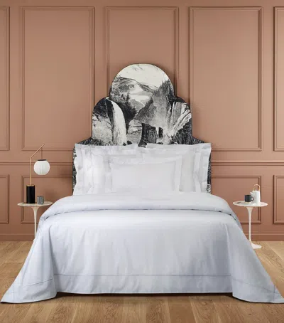 YVES DELORME ATHENA BLANC SUPER KING DUVET COVER