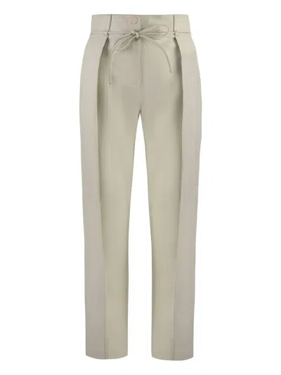 YVES SALOMON LEATHER TROUSERS