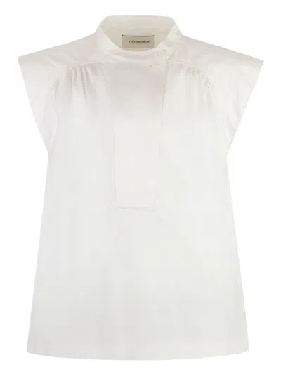 YVES SALOMON POPLIN TOP