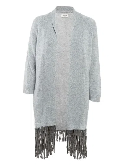 ZADIG & VOLTAIRE FRINGE-DETAIL CASHMERE CARDIGAN