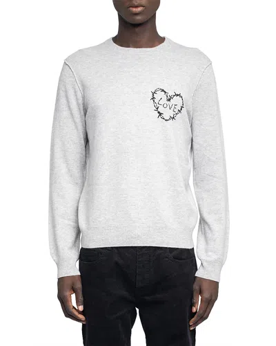 ZADIG & VOLTAIRE KENNEDY HEART LONG SLEEVE SHIRT