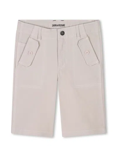 ZADIG & VOLTAIRE CANVAS BERMUDA SHORTS