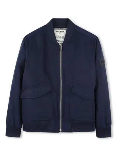 ZADIG & VOLTAIRE LOGO-PATCH BOMBER JACKET