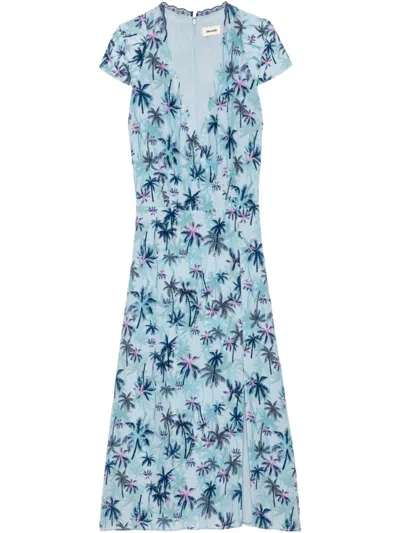 ZADIG & VOLTAIRE PALM TREE-PRINT DRESS
