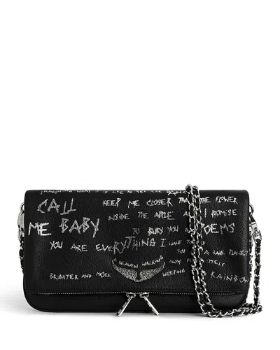 ZADIG & VOLTAIRE ROCK GRAFFITI CROSSBODY
