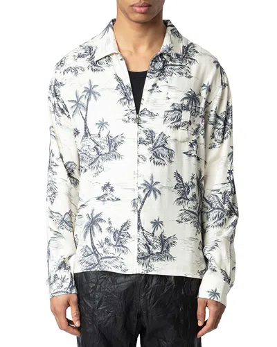 ZADIG & VOLTAIRE SUZY TROPICAL REGULAR FIT SHIRT