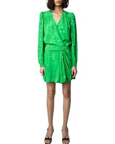 ZADIG & VOLTAIRE ZADIG & VOLTAIRE RECOL SILK MINI DRESS WOMEN'S GREEN M