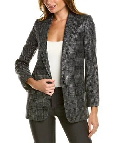 ZADIG & VOLTAIRE ZADIG & VOLTAIRE VIVA CAR SHIMMER VESTE WOOL-BLEND BLAZER WOMEN'S