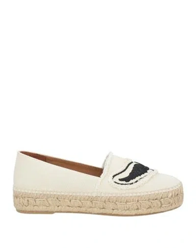 ZADIG & VOLTAIRE ZADIG & VOLTAIRE WOMAN ESPADRILLES IVORY SIZE 8 TEXTILE FIBERS