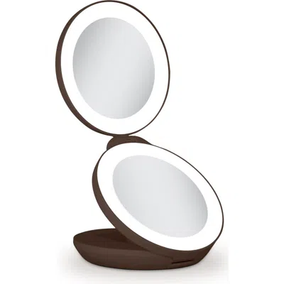 ZADRO ZADRO LIGHTED TRAVEL MIRROR WITH MAGNIFICATION & FOLDING-TO-COMPACT