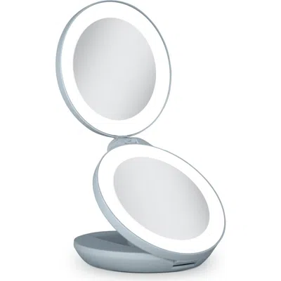 ZADRO ZADRO LIGHTED TRAVEL MIRROR WITH MAGNIFICATION & FOLDING-TO-COMPACT