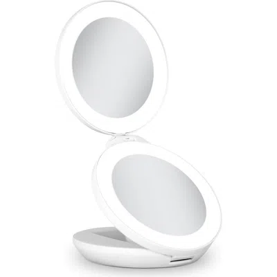 ZADRO ZADRO LIGHTED TRAVEL MIRROR WITH MAGNIFICATION & FOLDING-TO-COMPACT