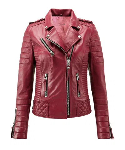 ZAFY LEATHER BIKER STYLISCH DAMEN LEDERJACKE ORIGINAL WEICHES LAMMLEDER SLIM FIT JACKE ZL218