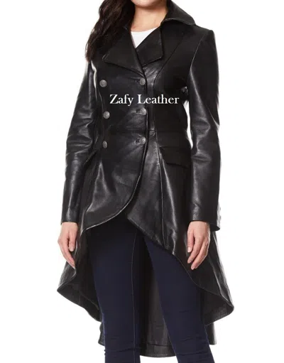 ZAFY LEATHER DAMEN ECHTLEDER KLEID SCHWARZ WEICH SCHAFSFELL SLIM FIT VIKTORIANISCH ZL127