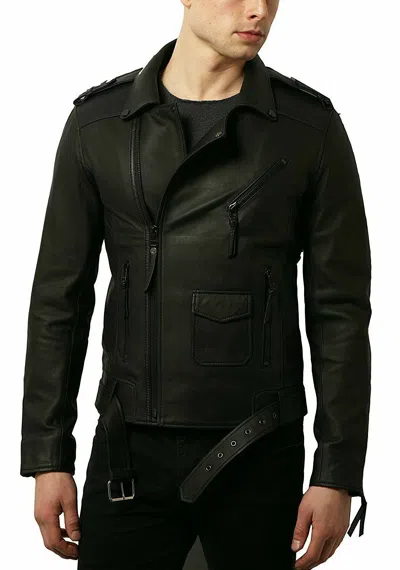 ZAFY LEATHER HERREN LEDERJACKE 100% ECHTES WEICHES LAMMLEDER SLIM FIT MOTORRADJACKE ZL299