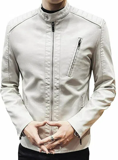 ZAFY LEATHER HERREN LEDERJACKE WEICH SCHAFSFELL SLIM FIT MOTORRAD CAFE RACER JACKE ZL261