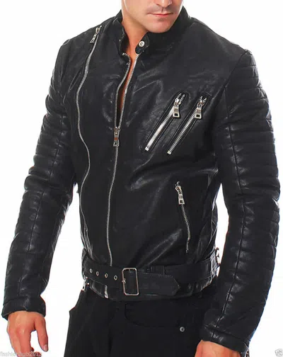 ZAFY LEATHER HOT STYLISCH HERREN LEDERJACKE 100% ORIGINAL LAMMLEDER ENGANLIEGEND JACKE ZL125