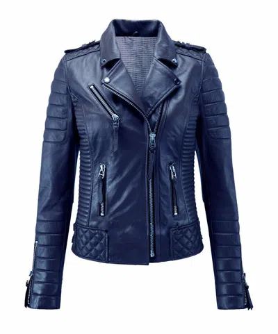 ZAFY LEATHER MODISCH DAMEN LEDERJACKE PREMIUM WEICHES LAMMLEDER SLIM FIT BIKERJACKE ZL070