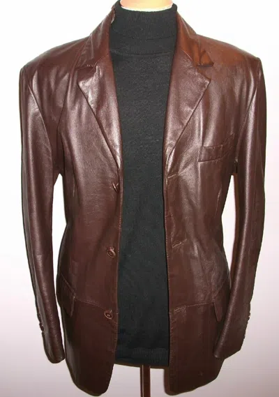 ZAFY LEATHER NEU HERREN BLAZER 100% PURE WEICHES LAMMLEDER SLIM FIT STYLISCH 3 KNOPF ZL70