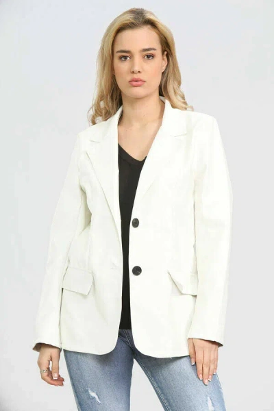 ZAFY LEATHER PREMIUM DAMEN LEDER BLAZER 100% ECHTES LAMMFELL SLIM FIT MANTEL BLAZER ZL346