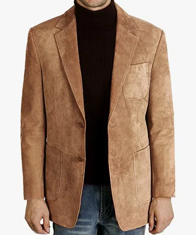 ZAFY LEATHER PREMIUM HERREN WILDLEDER BLAZER ORIGINAL WEICHES LAMMLEDER SLIM FIT MODISCH ZL61