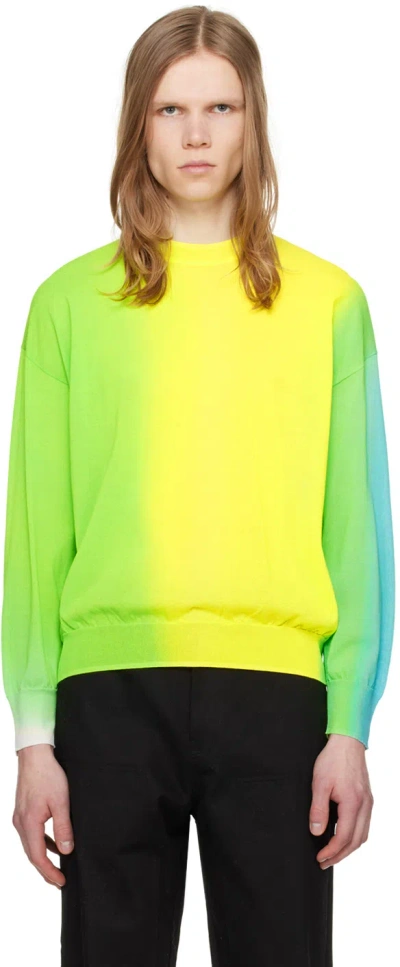 ZANKOV YELLOW & GREEN GRADIENT SWEATER