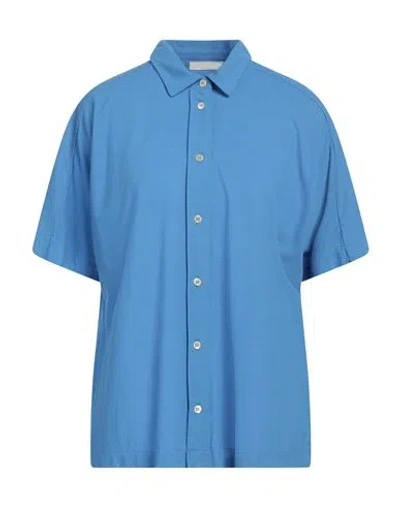 ZANONE ZANONE BY SLOWEAR WOMAN SHIRT AZURE SIZE 10 COTTON