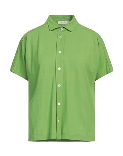 ZANONE ZANONE BY SLOWEAR WOMAN SHIRT GREEN SIZE 8 COTTON