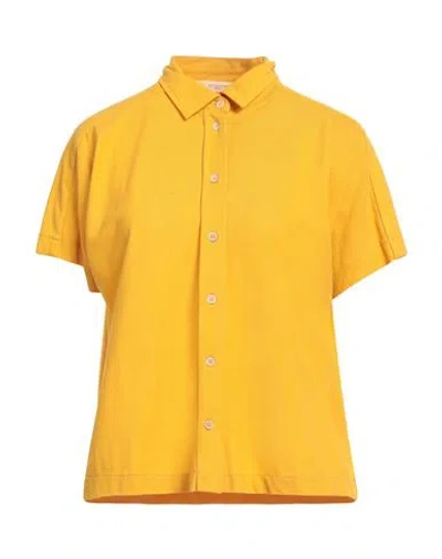 ZANONE ZANONE BY SLOWEAR WOMAN SHIRT MARIGOLD SIZE 10 COTTON