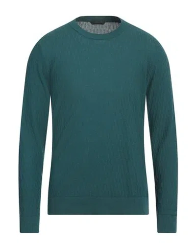 ZANONE ZANONE MAN SWEATER DEEP TEAL SIZE 48 COTTON