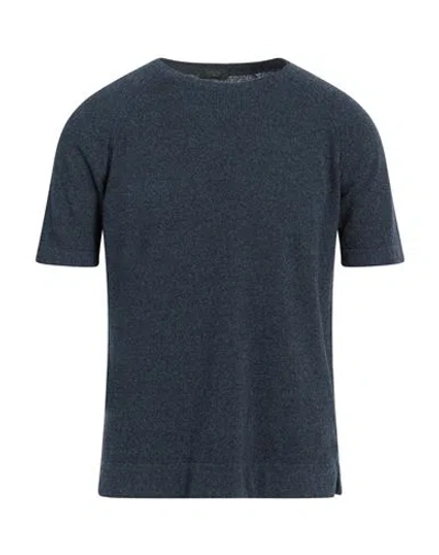 ZANONE ZANONE MAN SWEATER NAVY SIZE 46 COTTON, POLYAMIDE